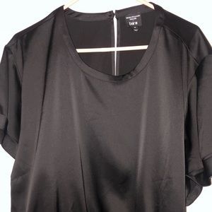 Bar III plus 3X black, elastic waist top